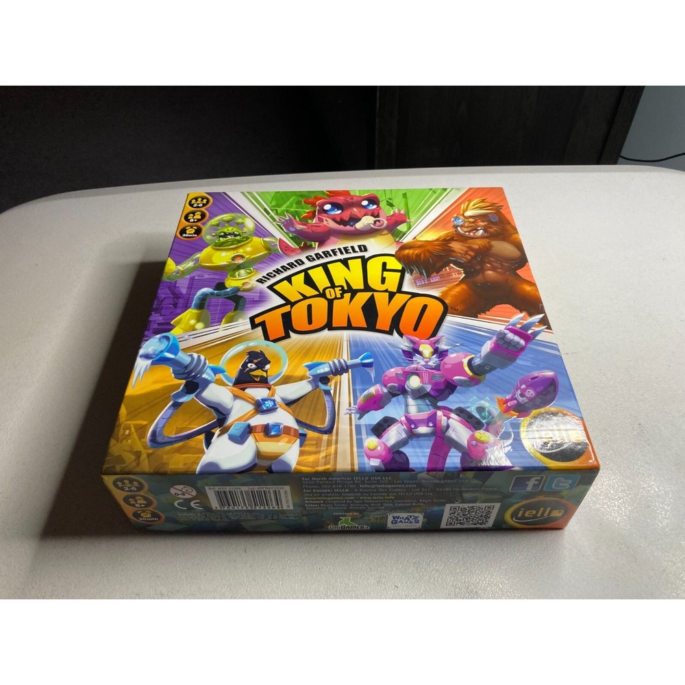 King of Tokyo Board Game IELLO Richard Garfield 2016 99% Complete Strategy